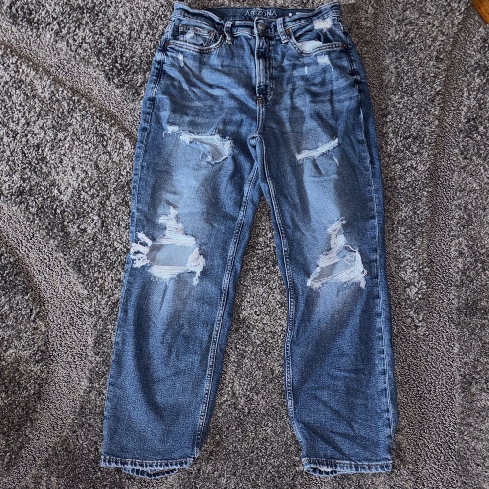 Arizona Jean Company size 9 high rise Vintage Straight Blue Jeans EUC